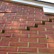 stair step cracking on a foundation wall in Independence