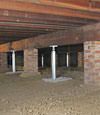 crawl space jack posts installed in Missouri, Kansas, So.  Iowa, Western Illinois